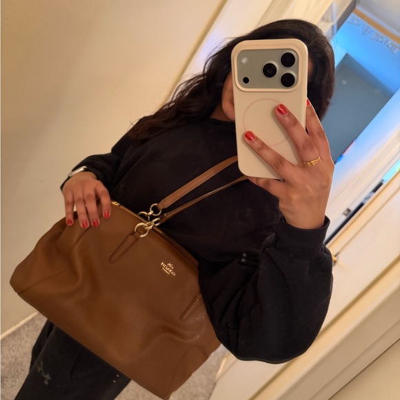 Coach Tan Leather Shoulder Bag - Picture 11 of 11